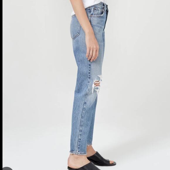 NWT AGOLDE Mia Mid Rise Straight Leg Jeans in Rule women’s jeans - Picture 3 of 9